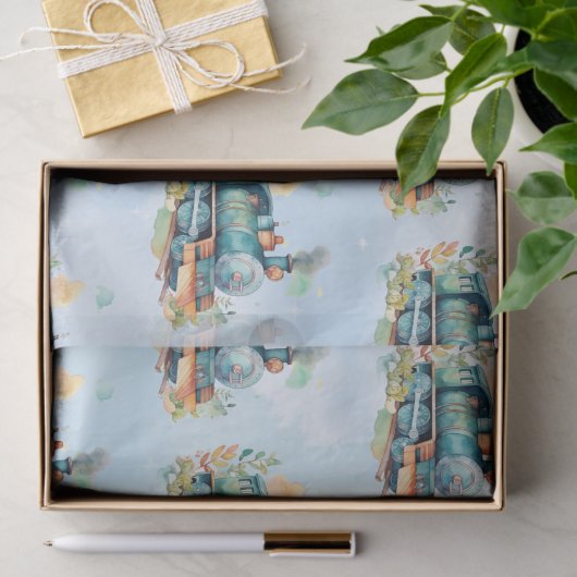 Train Motor Boy Birthday Seidenpapier (Geschenk)