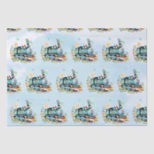 Train Motor Boy Birthday Seidenpapier
