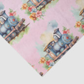 Train Motor Girl Birthday Seidenpapier (Detail)