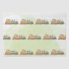 Train Motor Girl Birthday Seidenpapier