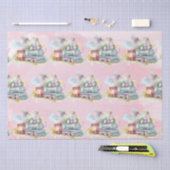 Train Motor Girl Birthday Seidenpapier (Handwerk)
