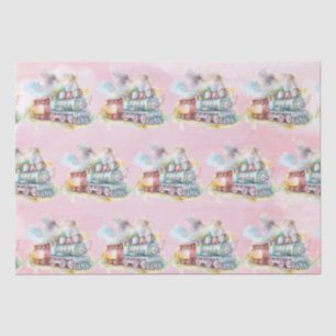 Train Motor Girl Birthday Seidenpapier