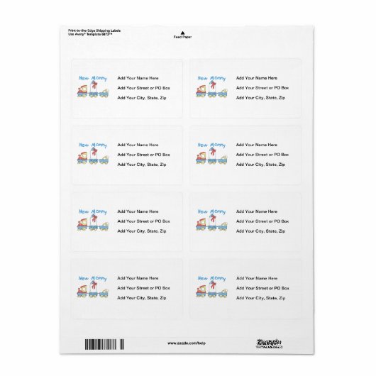 Train New Mommy Es ist ein Junge Geschenke (Vorne)