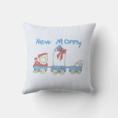 Train New Mommy Es ist ein Junge Geschenke Kissen (Rückseite)