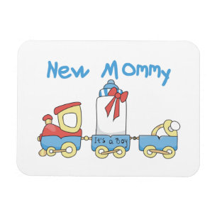 Train New Mommy Es ist ein Junge Geschenke Magnet
