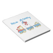 Train New Mommy Es ist ein Junge Geschenke Notizblock (angewinkelt)