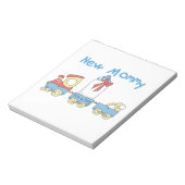 Train New Mommy Es ist ein Junge Geschenke Notizblock (Rotiert)