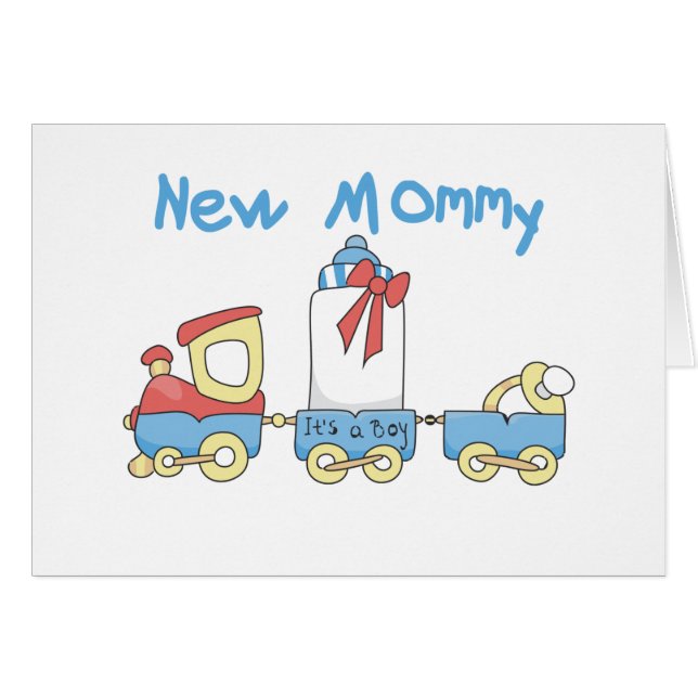Train New Mommy of Boy Tshirts and Gifts (Vorderseite (Horizontal))