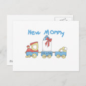 Train New Mommy of Boy Tshirts and Gifts Postkarte (Vorne/Hinten)