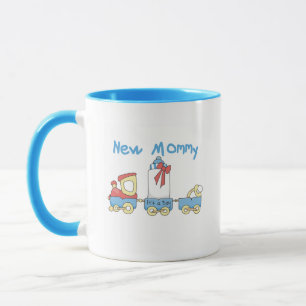 Train New Mommy of Boy Tshirts and Gifts Tasse