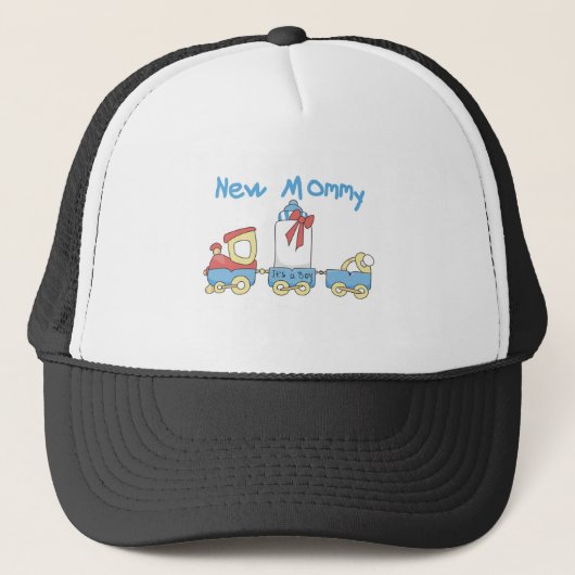 Train New Mommy of Boy Tshirts and Gifts Truckerkappe (Vorderseite)