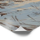 Train on a Snowy Day Poster (Ecke)