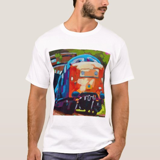 Train Painting - Gift for Train Enthusiasts T-Shirt (Vorderseite)