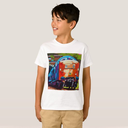 Train Painting - Gift for Train Enthusiasts T-Shirt (Vorne ganz)