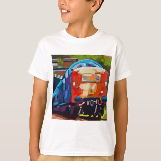 Train Painting - Gift for Train Enthusiasts T-Shirt (Vorderseite)