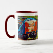 Train Painting - Gift for Train Enthusiasts Tasse (Links)