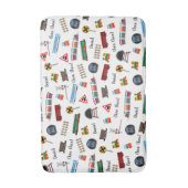 Train Pattern Little Boy Vorname Choo Choo Kinder Badematte (Vorderseite Vertikal)