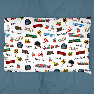 Train Pattern Little Boy Vorname Choo Choo Kinder Kissenbezug