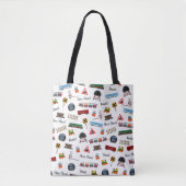 Train Pattern Little Boy Vorname Choo Choo Kinder Tasche (Vorderseite)