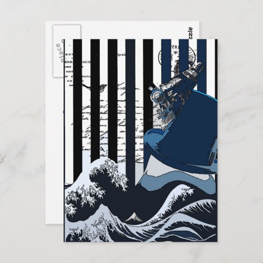 Train Postkarte (Vorne/Hinten)