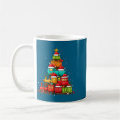 Train Railroad Locomotive Christmas Tree Xmas Hat Kaffeetasse (Links)