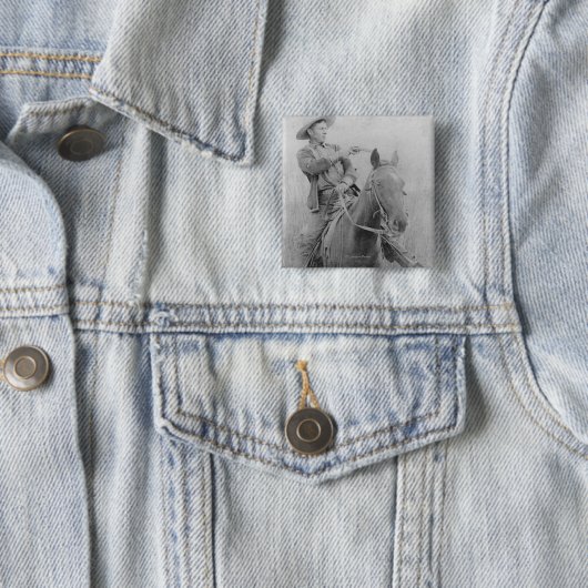 Train Robber Will "Dixon" Roberts Button (Beispiel)