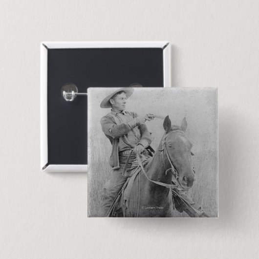 Train Robber Will "Dixon" Roberts Button (Vorne & Hinten)