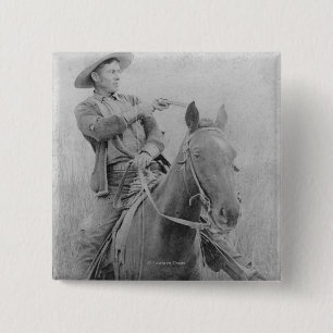 Train Robber Will "Dixon" Roberts Button