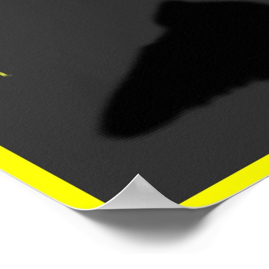 Train Sacrifice Win Volleyball Poster (Ecke)