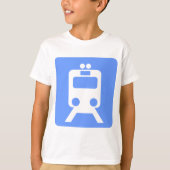 Train Sign - Baby Blue T-Shirt (Vorderseite)