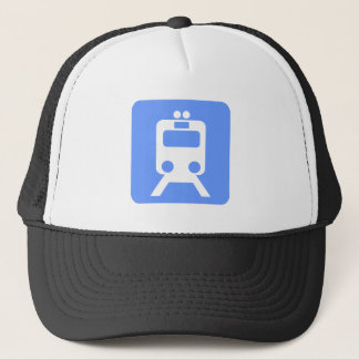 Train Sign - Baby Blue Truckerkappe