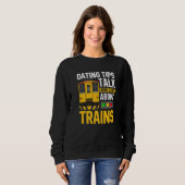 Train Station  Graphic Saying With Train  10 Sweatshirt (Vorne ganz)