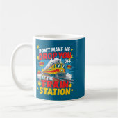 Train Station Yellowstone Take Them Train Conducto Kaffeetasse (Links)