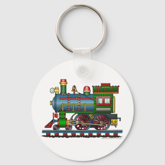 Train Steam Motor Choo Choo Tastenketten Schlüsselanhänger (Vorderseite)