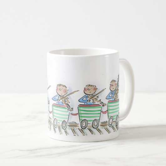 Train String Quartet Kaffeetasse (VorderseiteRechts)