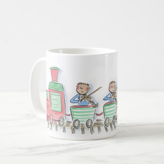 Train String Quartet Kaffeetasse (Vorderseite Links)