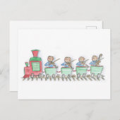 Train String Quartet Postkarte (Vorne/Hinten)
