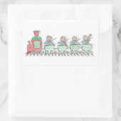 Train String Quartet Rechteckiger Aufkleber (Tasche)