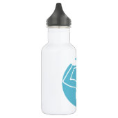 TRAIN SWEAT DRITTEL (F) blau Edelstahlflasche (Links)