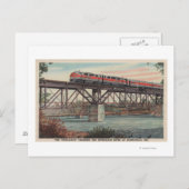 Train-The Tippecanoe / Crossing Tippecanoe River Postkarte (Vorne/Hinten)