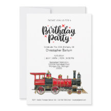 Train Themed Bitte schließen Sie sich der Geburtst