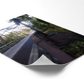 Train Track Bridge Steel Beam Poster (Ecke)