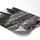 Train Track Low Angle View Poster (Ecke)