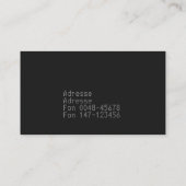 train tracks visitenkarte (Rückseite)