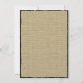 Train Trestle Rustic Wedding Einladung (Rückseite)