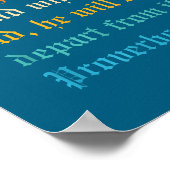 Train Up A Child In The Way He Should Go  Poster (Ecke)