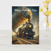 Train Vatertag Karte (Gelbe Blume)