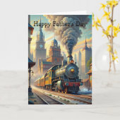 Train Vatertag Karte (Gelbe Blume)