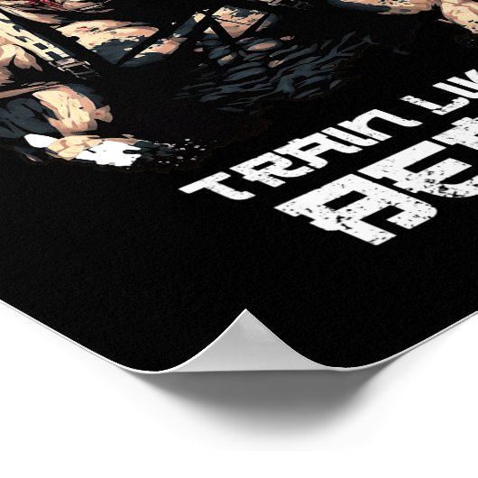 Train wie ein Beast Jiu Jitsu BJJ Grappling MIXED Poster (Ecke)