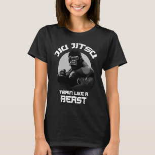 Train wie ein Beast Jiu Jitsu BJJ Grappling MIXED T-Shirt